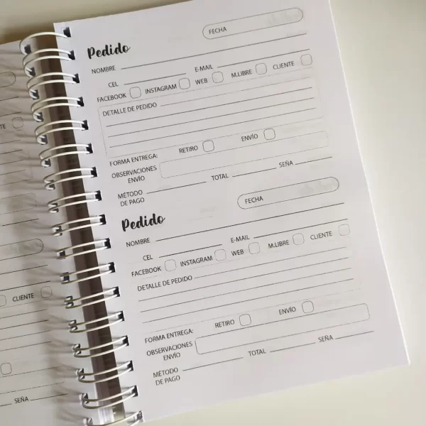 Agenda pedidos (cuaderno emprendedor) - Imagen 4