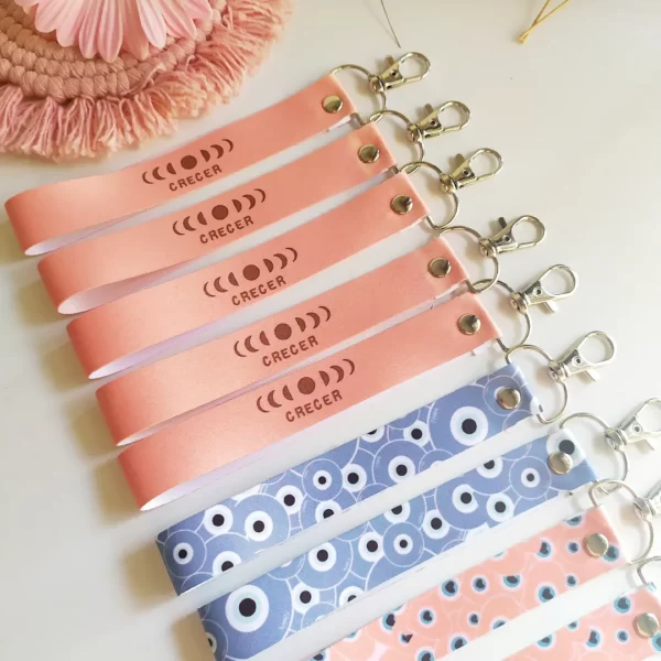 25 Llaveros de cinta personalizados