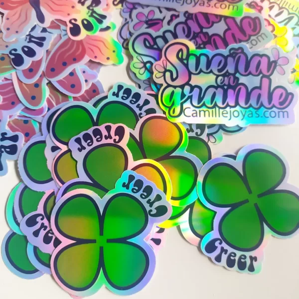 48 stickers Holográficos 4 cm - Imagen 3